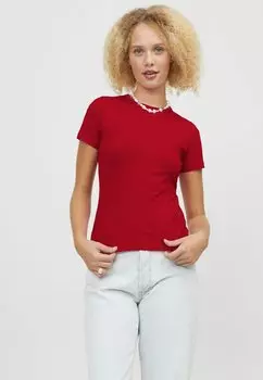 Базовая футболка гоночного красного цвета Gigi Tee JJXX, красный
