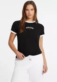 Базовая футболка Guess Jeans, черный