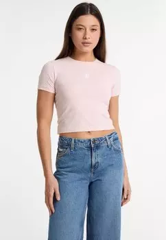 Базовая футболка Guess Jeans, розовый