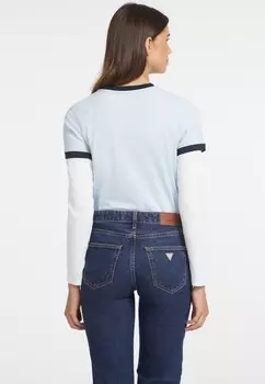 Базовая футболка Guess Jeans, светло-голубой