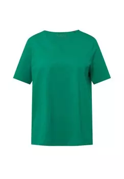 Базовая футболка HALBARM Ulla Popken, цвет Evergreen