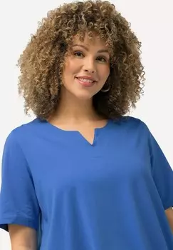 Базовая футболка HALBARM Ulla Popken, цвет Mottled Light Blue