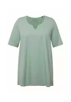 Базовая футболка HALBARM Ulla Popken, цвет Mottled Dark Blue