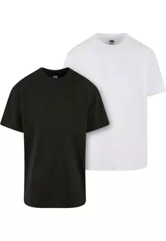 Базовая футболка Heavy 2-Pack Urban Classics, цвет black white