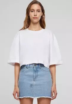 Базовая футболка HEAVY OVERSIZED CROPPED Urban Classics, белый