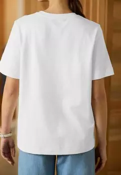 Базовая футболка Heavyweight Short Sleeve Crew Neck Next, белый