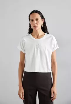 Базовая футболка HEDALIA By Malene Birger, кремовый