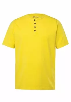 Базовая футболка HENLEY John F. Gee, желтый