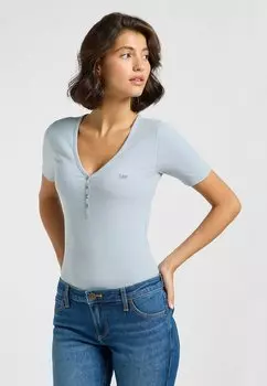 Базовая футболка HENLEY Lee, синий