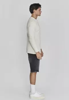 Базовая футболка HENLEY SIKSILK, кремовый