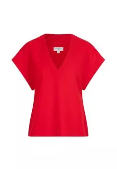 Базовая футболка HENNE DETAILED SLIT Dante6, красный