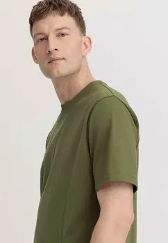 Базовая футболка hessnatur, зеленый