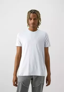 Базовая футболка Hollister Co., белая/черная/серая/коричневая/фиолетовая Crew Neutrals 5Pack