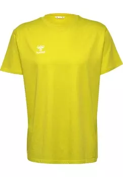 Базовая футболка Hummel, неоновый желтый