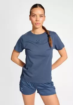 Базовая футболка Hummel, темно-синий