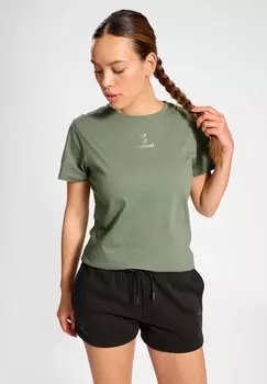 Базовая футболка Hummel, зеленый