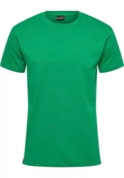 Базовая футболка Hummel, зеленый неон