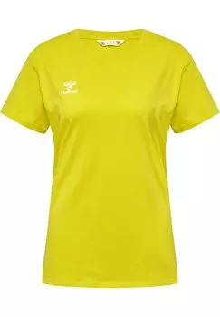 Базовая футболка Hummel, желтый неон