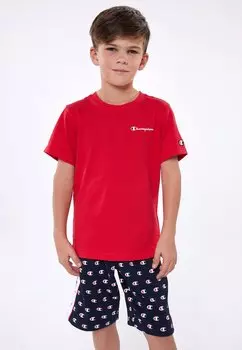 Базовая футболка ICONS CREWNECK SMALL LOGO Champion, цвет red