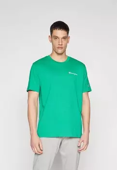 Базовая футболка ICONS CREWNECK WITH SMALL LOGO Champion, зеленый