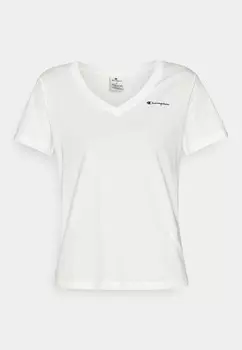 Базовая футболка ICONS V NECK SMALL LOGO Champion, белый