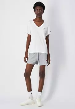 Базовая футболка ICONS V-NECK SMALL LOGO Champion, белый