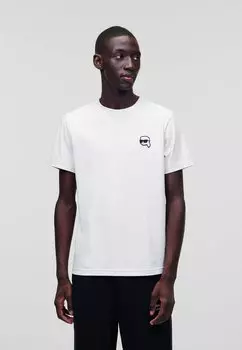 Базовая футболка IKON PATCH KARL LAGERFELD, белый