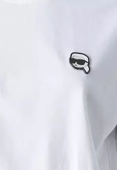 Базовая футболка IKONIK 2.0 PATCH KARL LAGERFELD, белый