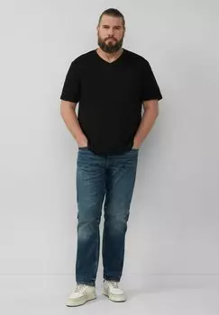 Базовая футболка IM DOPPELPACK BIG SIZE s.Oliver, черный