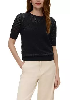 Базовая футболка IM SLIM FIT s.Oliver, черный