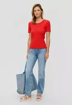 Базовая футболка IN OPTIK s.Oliver, светло-красный