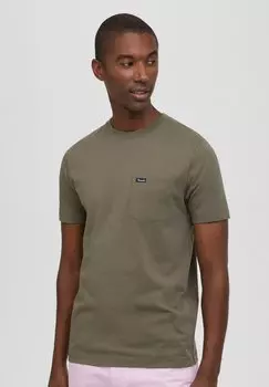 Базовая футболка INDEMODABLE Faonnable, темно-зеленый