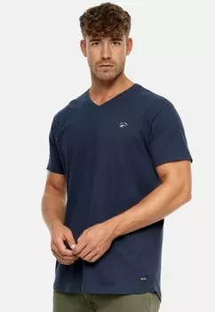 Базовая футболка INDICODE JEANS, цвет navy