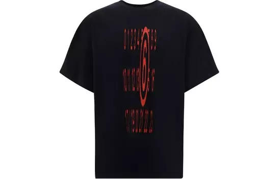 Базовая футболка из джерси Mm6 Maison Margiela, черный