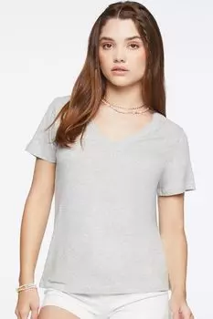 Базовая футболка из органического хлопка Forever 21, серый