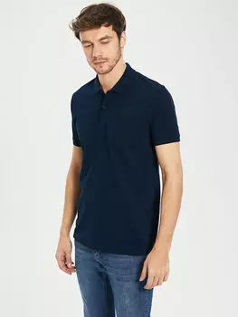 Базовая футболка из пике с вырезом поло LC Waikiki Basic