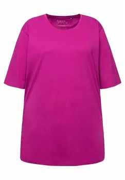 Базовая футболка IZE SHORT SLEEVE TEE Ulla Popken, фиолетовый