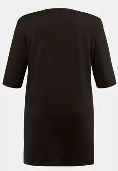 Базовая футболка IZE SHORT SLEEVE TEE Ulla Popken, черный