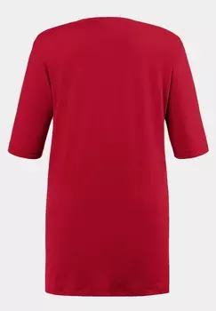 Базовая футболка IZE SHORT SLEEVE TEE Ulla Popken, цвет Mottled Dark Yellow