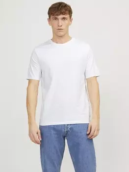 Базовая футболка Jack & Jones, чёрная/белая/темно-синяя 5 Pack