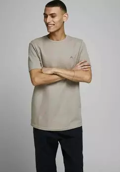 Базовая футболка Jack & Jones, светло-коричневая