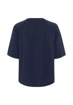 Базовая футболка JANE WIH ROUND NECK Kaffe, темно-синий