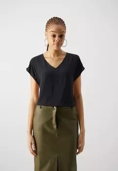 Базовая футболка JDYSTARR LIFE VNECK , цвет black