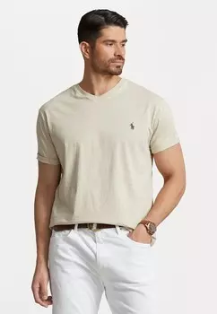 Базовая футболка JERSEY V NECK T-SHIRT Ralph Lauren, кремовый