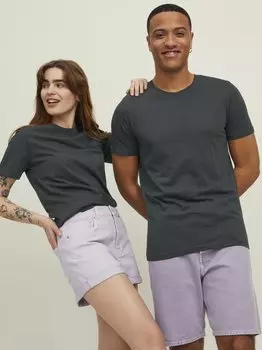 Базовая футболка JJE SS O NECK NOOS Jack & Jones, асфальт