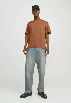 Базовая футболка JJEBRADLEY TEE NOOS Jack & Jones, бежевый