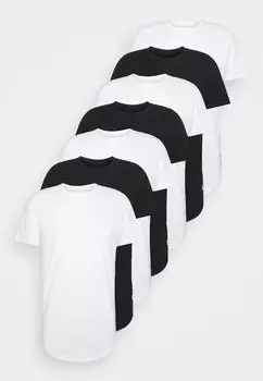 базовая футболка JJENOA TEE CREW NECK 7 PACK Jack & Jones, белый