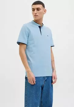 Базовая футболка JJEPAULOS MAO NOOS Jack & Jones, светло-голубой
