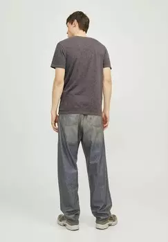 Базовая футболка JJESPLIT NECK Jack & Jones, коричневый