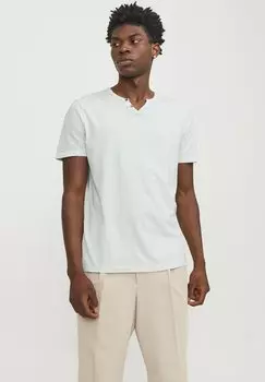 Базовая футболка JJESPLIT NECK TEE Jack & Jones, цвет soothing sea